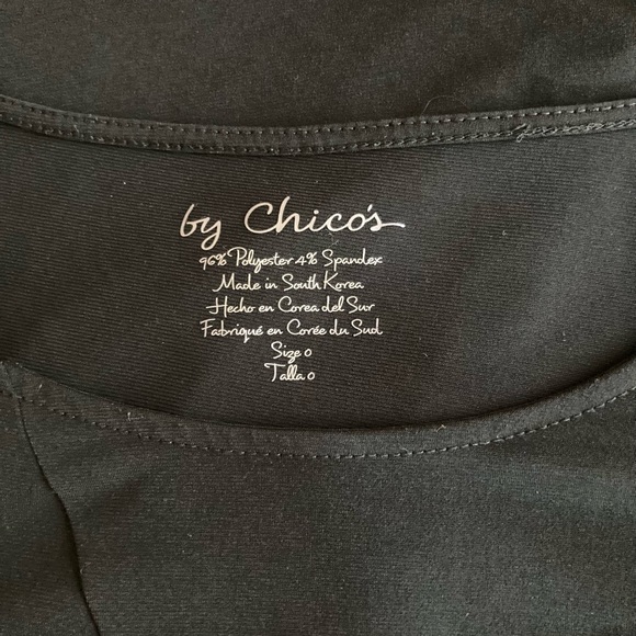 New Chico’s Black Polyester Long Sleeve Dress size 0 - Picture 11 of 13